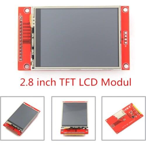 2.8" 240x320 SPI TFT LCD Serial Port Module With PCB Adapter Micro SD ILI9341 5V/3.3V 2.8 inch LED Display For 5110 Interface