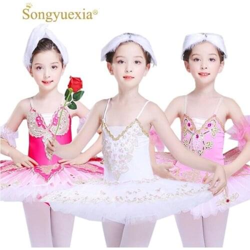 Songyuexia New Children Professional Ballet Tutus Blue Ballet Adult Ballet Dance Clothes Girl Puff Skirt Costume Tutu Skirt