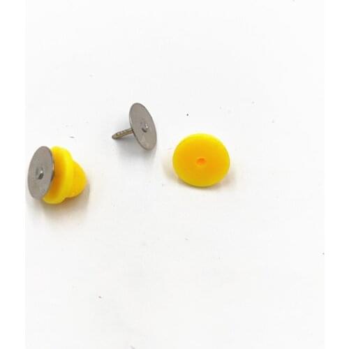 10/20/200 Rubber Pin back Tray Base Back Brooch Badges Accessories Claspa with Clutch Back for DIY Jewelry Making