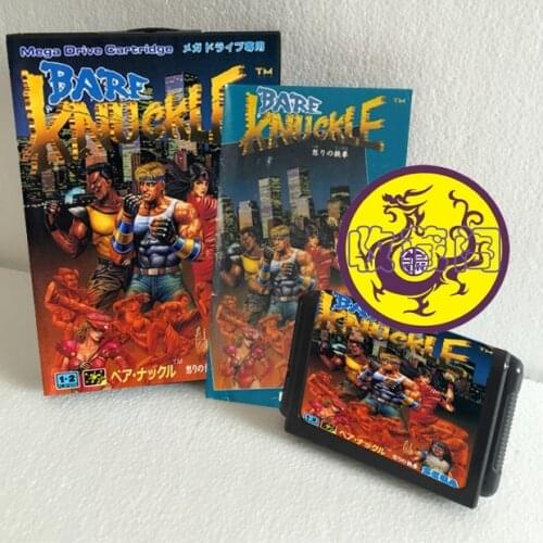 Bare Knuckle 16 bit SEGA MD Game Card Boxed With Manual For Sega Mega Drive For Genesis