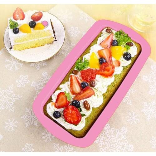 Food Grade Silica gel Small Rectangle Non-stick Toast Bread Cake Baking Mold Loaf Tin Silicone Bakeware Pan Decorating Tools