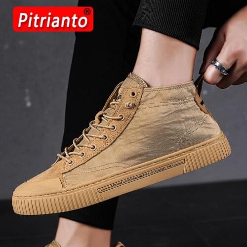 Pitrianto Men's High Top Sneakers