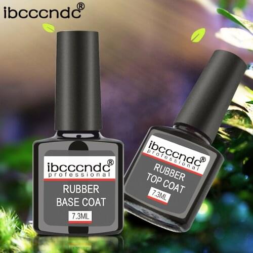 1pc 7.5ml Nail Rubber Base Coat Semi Permanant UV Gel Varnishes Primer for Nails Top Coat Nail Art Base Top Gellak