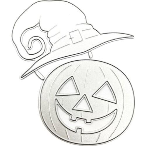 DIY Printing Halloween Pumpkin Carbon Steel Mould, Clear Stamp Embossing Mold for Paper Card and Craft Gift Making