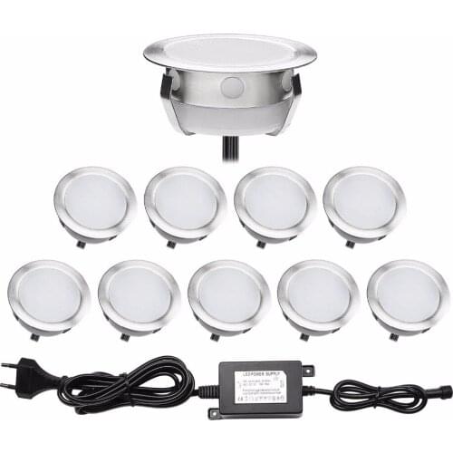 Ground Outdoor Indoor Recessed Light Housing Borders LED Hallway Lighting Classic Silver Studio Floor Lamp 10pcs/set B112-10