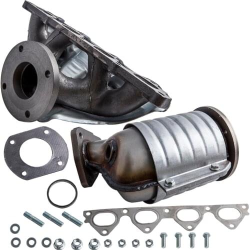 Exhaust Manifold w/ Integrated Catalytic Converter for Honda Civic D16Y7 Engine