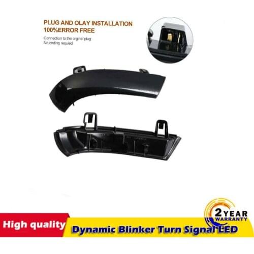 2 pieces Side Mirror indicator dynamic blinker LED Turn Signal Light For VW GOLF 5 GTI V MK5 Jetta Passat B5.5 B6 Sharan Superb
