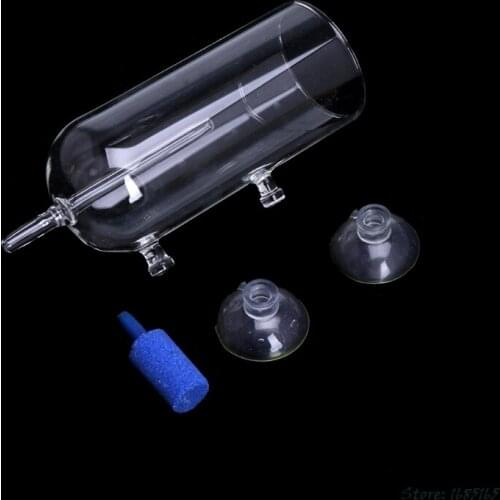1Set Aquarium Glass CO2 Diffuser Bubble Air Stone Purge Oxygen Aeration