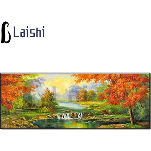 5D square round stones Large size, natural scenery full diamond embroidery diamond painting mosaic diy pattern hobby needlework