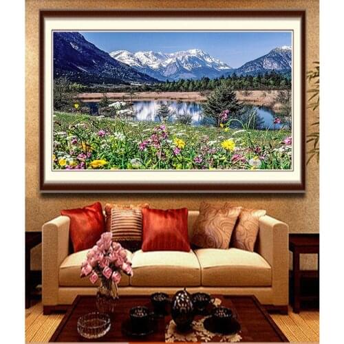 Diamond Embroidery Diy Diamond Painting Cross Stitch Kits Diamond Mosaic Natural scenery Full Square Diamond Embroidery CS098