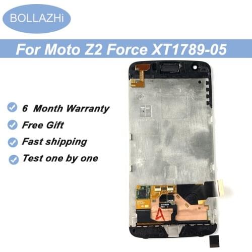 AMOLED LCD Display For Motorola Moto Z2 Force Display Touch Screen Digitizer Assembly For Moto Z2 Force XT1789 LCD Replcement