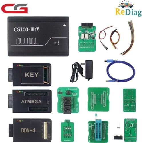 CG100 with KEY/CAN/ATMEGA Adapter Basic/Standard/Full Version Auto Airbag Reset/Restore Tool & CG 100 Support Renesas Function