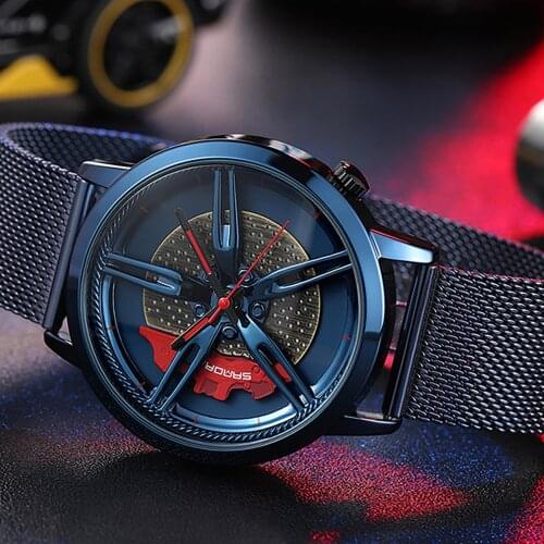 Sports Car Series Mens Watch Wheel Personality Creative Mens Watch Automatic Luminous Clock Men Mechanical Watch Часы Мужские