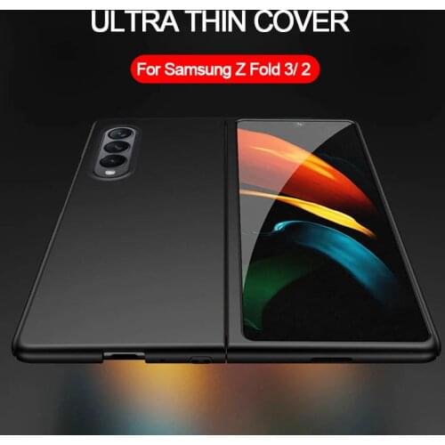 Luxury Ultra Thin Case for Samsung Galaxy Z Fold 3 2 5G Case Matte Hard Plastic Slim Phone Case Full Protect Z Fold3 Fold2 Cover