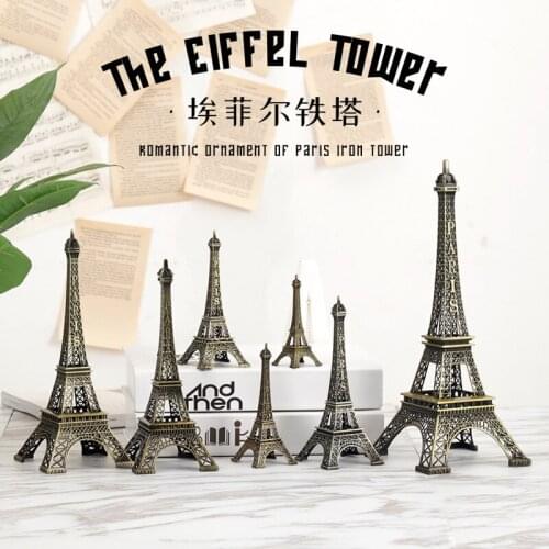 25CM Paris Eiffel Tower Model Ornaments Iron Crafts French Classic Architecture The Eiffel Tower Home Decoration Shooting Props