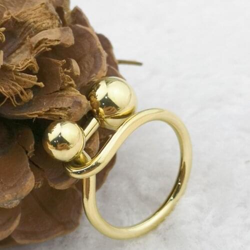 Girl Ring Hot Sell Classic Style Gold Color Luxury Women Fashion Stainless Steel Roxi Jewelry