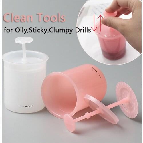 DIY Diamond Painting Tool Easy Clean Tools Press Up and Down for Oily Sticky Clumpy Drills 5D Painting with Diamonds Accessories