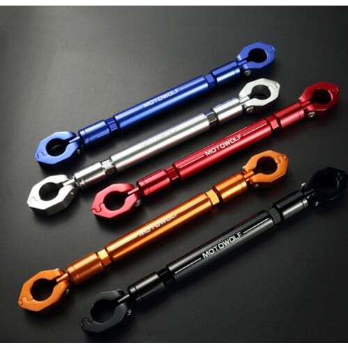For All 7/8" 22mm handlebar Motorcycle Bike Handlebar Cross Bar Steering Wheel Strength Lever With Compass watch CNC Aluminum