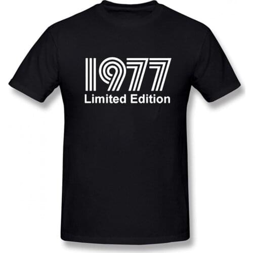 1977 Limited Edition New Funny T Shirt Men Short Sleeves Hip Hop Oversized O-Neck Cotton T Shirts
