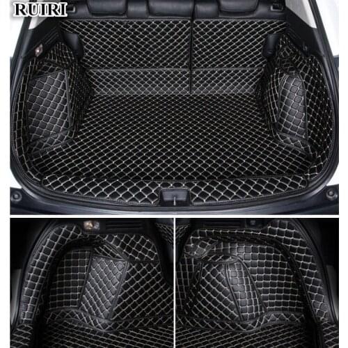 Good quality! Full set car trunk mats for Honda Vezel 2019-2015 waterproof cargo liner boot carpets for Vezel 2018,Free shipping