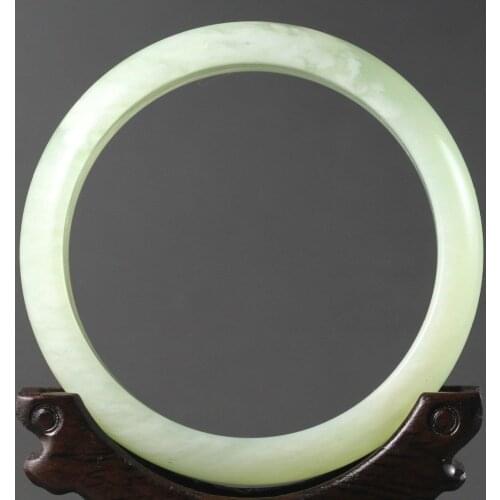 China beautiful jade bangle Chinese natural jade Bracelet size 60---62mm