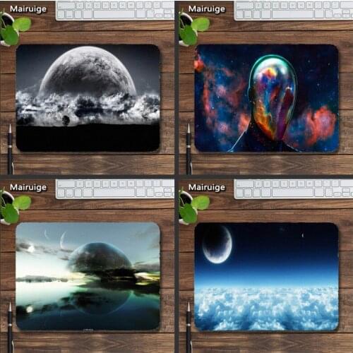 Mairuige Space Scenery Mousepads Star Universe Puzzling Size22x18cm GamingMats DIY Gaming Rubber Mousemat Anti-slip Mouse Pads