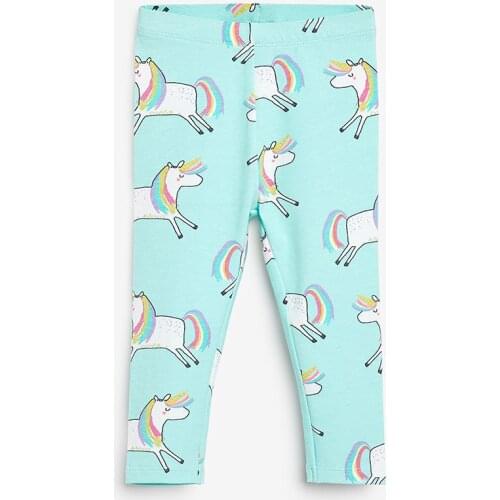 Infant Bebe Girls Staight Leggings Cotton Slims Skinny Pencil Pants Baby Girl Clothes Kids Brand Print Unicorn Children Clothing