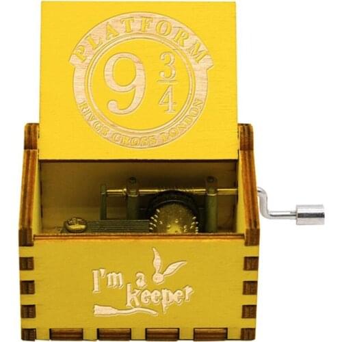 Antique Carved Music Box and Beauty Music Box Jurassic Park Godfather Wooden Handball Theme Music Caesar Music Gift