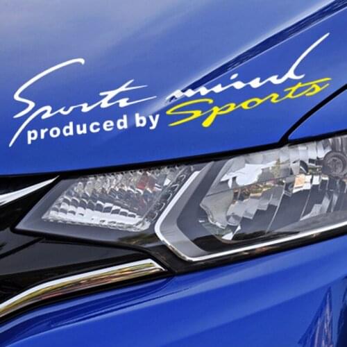 1 Pcs Car-Styling 19CM*7CM Car Sticker Decal Sports Mind Tuning Auto Car Styling Accessories Decals Car Decoration