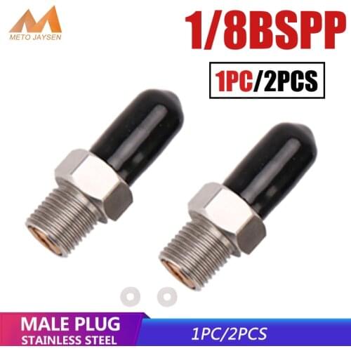 PCP High Pressure Paintball 1/8BSPP M10x1 1/8NPT Stainless Steel Quick Coupler Connector 8MM Male Plug Socket