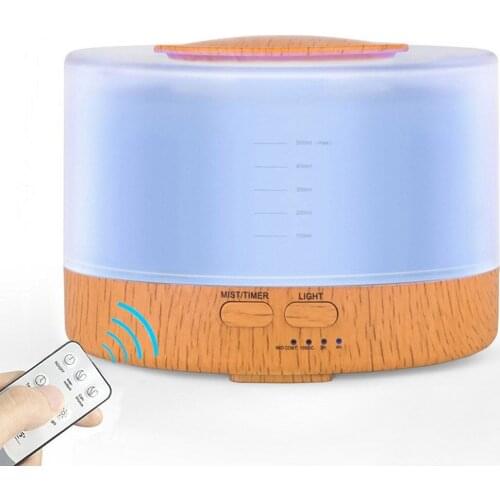 Remote Control 300ML Ultrasonic Air Aroma Humidifier With 7 Color Lights Electric Aromatherapy Essential Oil Aroma Diffuser