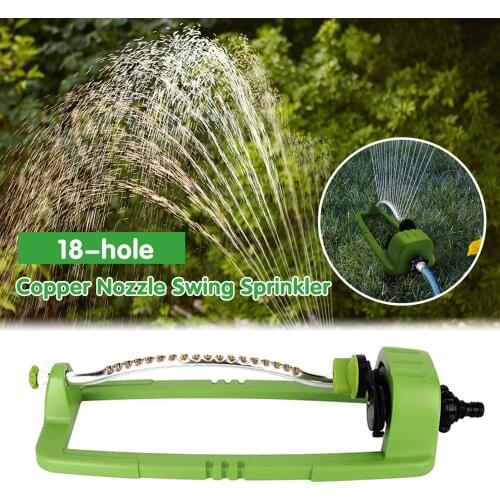 Garden Sprinklers18 Hole Automatic Watering Grass Swing Nozzle Sprinkler Garden Lawn Forestry Irrigation Watering Tool