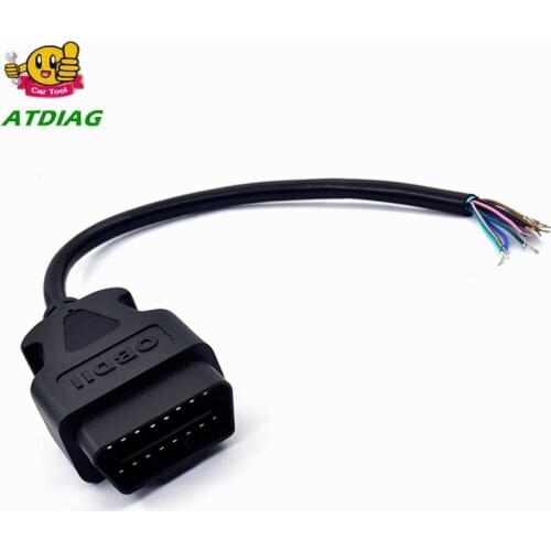 Male/Female Connector Car Diagnostic Interface Tool Adapter OBD2 16pin To Extension OBD 2 Opening OBD Cable