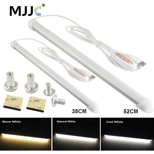 LED Bar Light 5V USB 5W 7W Warm to Cool White Dimmable LED Strip Light Portable for Under Cabinet Reading Camping Desk Lamp