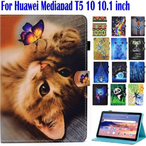 T5 10 Case for Huawei MediaPad T5 10 Cover AGS2-W09 AGS2-L09 AGS2-L03 AGS2-W19 10.1" Shell Stand Funda Stand Skin Shell