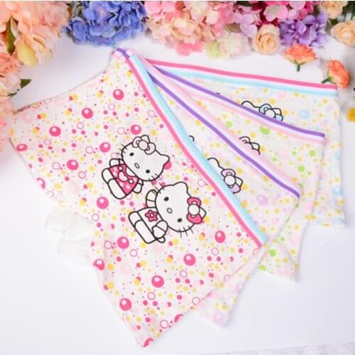 4pcs/lot fashion kids panties girls' briefs female child underwear lovely cartoon panties children clothing baby Girl Underwear