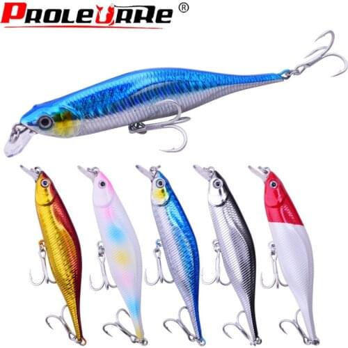 1Pcs Luminous Minnow Fishing Lure 110mm 11.5g Fishing Wobblers Lures Artificial Baits Hard Crank Bait Pesca Crankbaits Wobbler