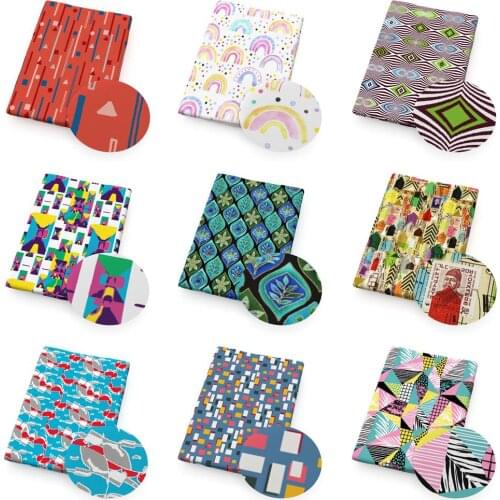 50*145cm Games Geometric Pure Cotton/Polycotton Fabric for Tissue Kids Bedding home textile for Sewing Tilda Doll,1Yc18073