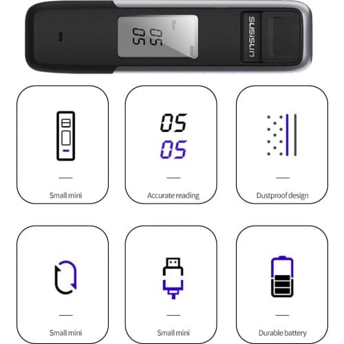 Breath Alcohol Testing Tester Analyzer Detector Alcohol Test LCD Digital Police Breathalyzer Blow Alcohol Content Tester Display