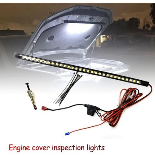 White Under Hood LED Light Kit With Automatic on/off -Universal Fits Any Vehicle Car LED lights Automatic switch Ties LED Strips