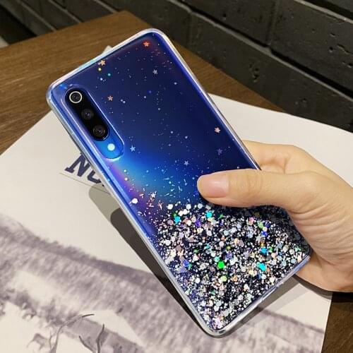 Bling Glitter Case For Xiaomi Mi 9 A3 Lite Cases Luxury Epoxy Star Soft Silicone Cover For Xiaomi MiA3 Mi9 9lite A 3 Covers Capa