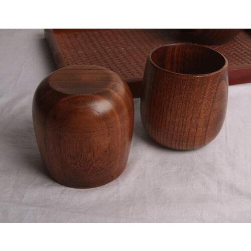 100pcs Chinese Style Handmade Natural Spruce Wood Wooden Cup Mug Breakfast Milk Coffee Cup Drinkware Kitchen Accessories