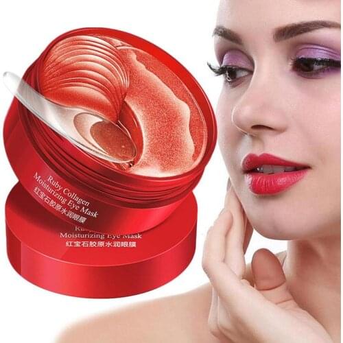 Hydrogel Eye Patches with Hyaluronic Acid and Red Red Algae Moisturizing Eye Mask (60 Pieces) Anti Eye Bags