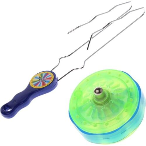 Colorful LED Flashing Rail Rolling Flywheel YO-YO Ball Toy For Kids Gifts