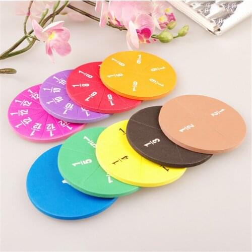 Circular Numbered Round Fraction Early Educational Math Toys Kids Learning Educational Toys Math Toy Fractions Toys For Kids