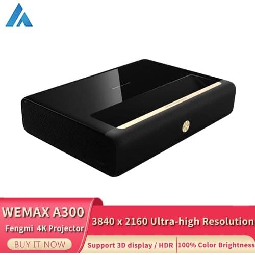 WEMAX A300 4K ALPD Ultra Short Throw Laser Projector 250nit 4000:1 Contrast Ratio Support HDR Voice Control Cinema Home Theater