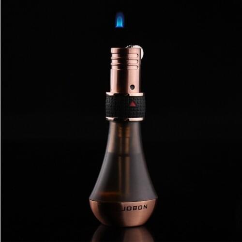 Jobon Metal Butane Gas Flint Lighter Magic Blue Flame Grinding Wheel Lighter Cigarette Lighters Smoking Accessories Ensendedores