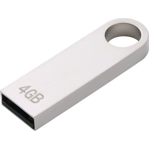 Metal Mini Positive Circle Small And Exquisite Stainless Steel U Disk Smith Work Music Usb Flash Drive Portable Key Ring