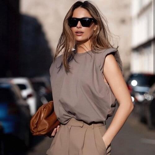 Fashion Sleeveless Summer T Shirt Women white Cotton T shirt Loose Plua Size Top Woman Casual Solid Color tee top 2020