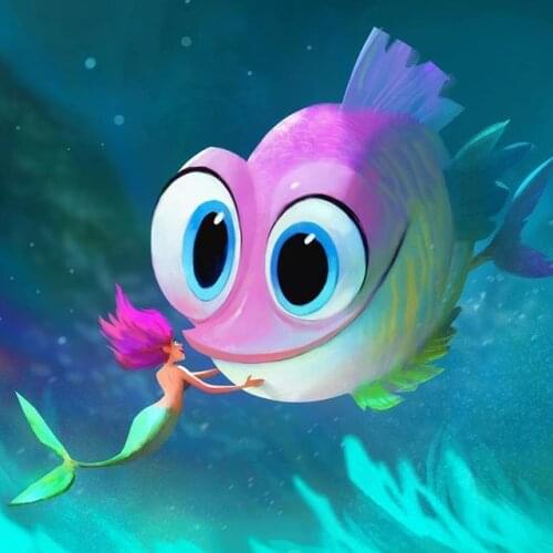 5D DIY Poured Glue Diamond Painting Kits Scalloped Edge Oil Painting Type Unique Handcraft Gift Home Wall Decoration Soft Canvas